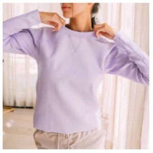 Lilac Neo Crop Sweatshirt